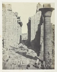 Palácio de Karnak, Pátio dos Bubastitas e Entrada Principal do Salão Hipóstilo; Tebas