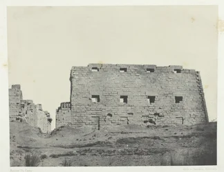 Karnak Palace, Great Pylons of the Southwest, Thebes, 184951, impresso em 1852.