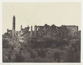 Palácio de Karnak, Vista Geral das Ruínas, Tomadas do Norte; Tebas