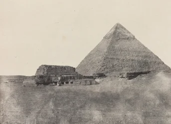 Pirâmide de Chephren, Egipto Médio, 184951, impresso em 1852.