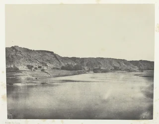 East Bank of the Nile Village of Bab, View from South Philoe, Nubia, 184951, impresso em 1852.