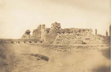 Ruínas do Salão do Hipostilo do Palácio de Karnac - Vista do sudoeste, 1849-50.