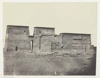 Templo de Dakkeh (antiga Pselcis); Núbia, chapa 94 do álbum "Egypte, Nubie, Palestine et Syrie" (1852)