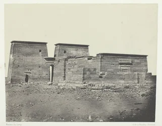 Templo de Dakkeh Antiga Pselcis, Núbia, 184951, impresso em 1852.