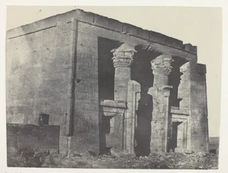 Templo de Dakkeh, Naos; Núbia, chapa 95 do álbum "Egypte, Nubie, Palestine et Syrie" (1852)
