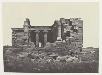 Templo de Maharakkah (Hièra Sycaminos Des Grecs); Núbia, chapa 96 do álbum "Egypte, Nubie, Palestine et Syrie" (1852)