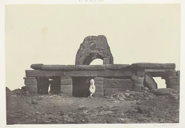 Templo de Amada; Núbia, chapa 99 do álbum "Egypte, Nubie, Palestine et Syrie" (1852)