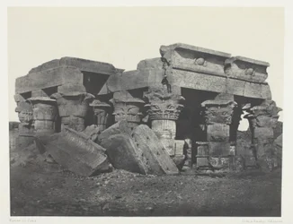 Templo de Ombos, Alto Egito, chapa 65 do álbum "Egypte, Nubie, Palestine et Syrie" (1852)