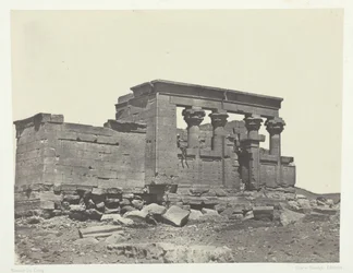 Templo de Debod, Parembol do Itinerário de Antoninus, Núbia, 184951, impresso em 1852.