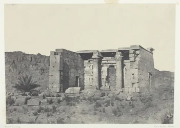 Templo de Tafeh Antigo Taphis, Núbia, 184951, impresso em 1852.