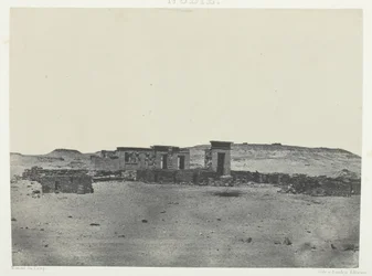 Templo e Aldeia de Débôd, Parembole da Rota Antonina, Núbia, 184951, impresso em 1852.
