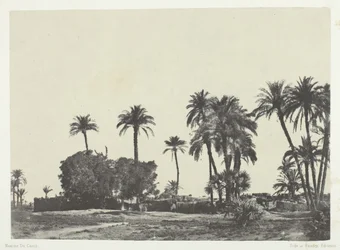 Aldeia de Hamameh, Alto Egito, 184951, impresso em 1852.