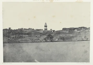 Vista geral de Esneh, Alto Egito, 184951, impresso em 1852.