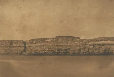 Vista de Djebel-el-teir e do Convento da Polia, 1850.
