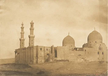Vista geral da Mesquita e Túmulo do Sultão Bezkouk, El-Melek..., Dezembro de 1849-Janeiro de 1850.