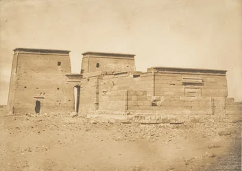 Vista geral do Templo de Dakkeh Pselcis, tomado do norte, 5 de abril de 1850.