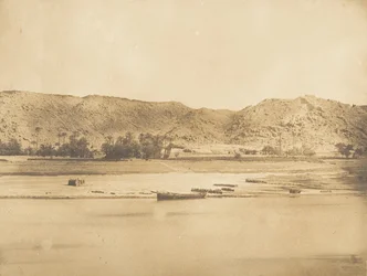 Vista tirada a sudeste de Philae - Cherk-el-Hesseh, 1849-50.