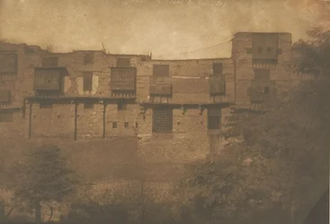 Vista tirada de um Jardim no Bairro do Franco, Kairo, dezembro de 1849-janeiro de 1850.