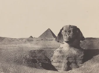 Middle Egypt, The Sphinx, Dezembro de 1849, impresso em 1852.