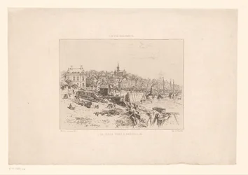 Gezicht op de haven van Trouville
O antigo porto de Trouville (título sobre o objecto)
La vie élégante (título da série sobre o objecto)