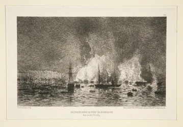 Incêndio no Porto de Bordéus