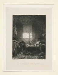 La chambre de Victor Hugo (O Quarto de Victor Hugo), pl. 11 da suite Chez Victor Hugo (Victor Hugo