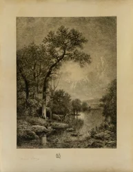Paisagem com veados