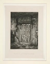 Porte de la galerie de ch?ne (Porta da Galeria do Carvalho), pl. 8 da suíte Chez Victor Hugo (Victor Hugo