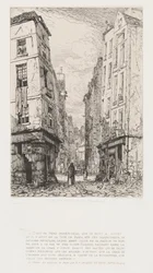 Rue des Marmousets Paris antiga, 1862.