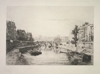 Vista da ponte St. Michel