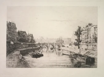 Vista da ponte de St. Michel, 1865.