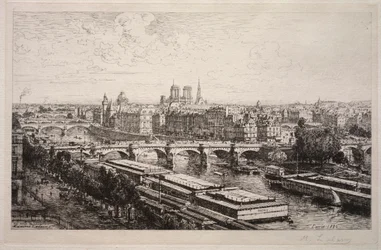 Vista do Louvre, 1882.