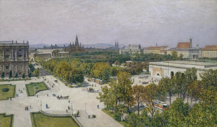 Vista do anel em direção à Câmara Municipal e ao Parlamento