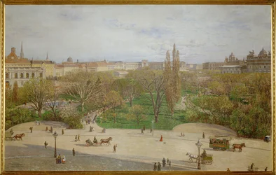 Parque Cityhall em frente ao Novo Palácio Imperial, Viena