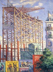Andaimes e cartazes, c.1912