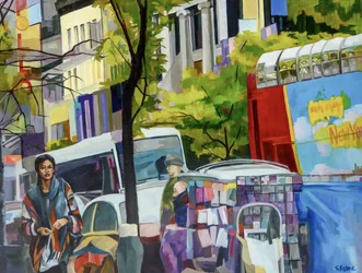 Ruas coloridas da cidade