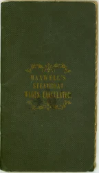 Steamboat Wages Calculator, publicado por Maxwell and Co., Louisville, Kentucky, 1º de novembro de 1857