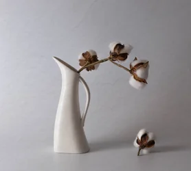 Vaso minimalista de algodão