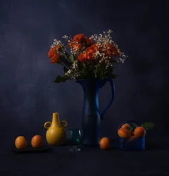 Flores e alperces melancólicos