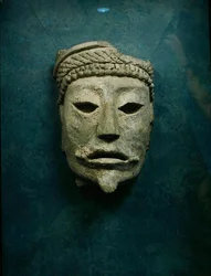 Máscara Funerária, Comalcalco, Tabasco, México (stucco)