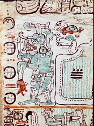 O códice de Madrid ou códice tro cortesiano, trata de horóscopo e tabelas astrológicas, relatórios em Espanha de Hernan Cortes (1485-1547). Miniaturas pintadas