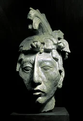 Cabeça de guerreiro (escultura, cerca de 683)