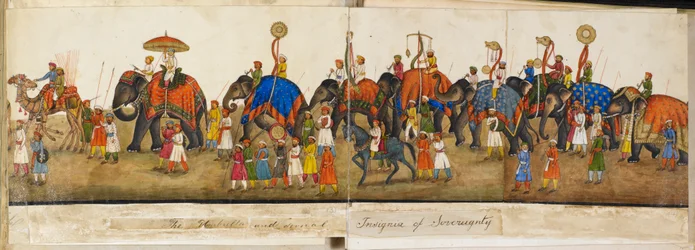 Panorama processional, ilustração de 