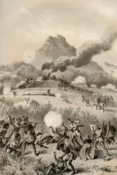 Tomando um reduto Maori, Guerra dos Maoris, 1845-1873 1879