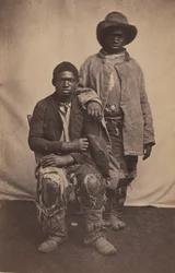Os nossos batedores e guias em 1863 em Baton Rouge, Luisiana, 1863.