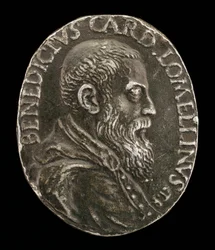 Benedetto Lomellini de Génova, 1517-1579, Cardeal 1565 [obverso].