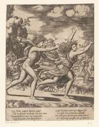 Apolo persegue Daphne História de Apollo e Daphne (título da série)