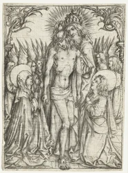 Adoração da Santíssima Trindade por Maria, João Evangelista e Anjos