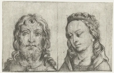 As cabeças de Cristo e Maria