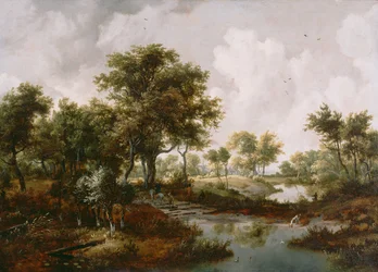 Uma paisagem arborizada